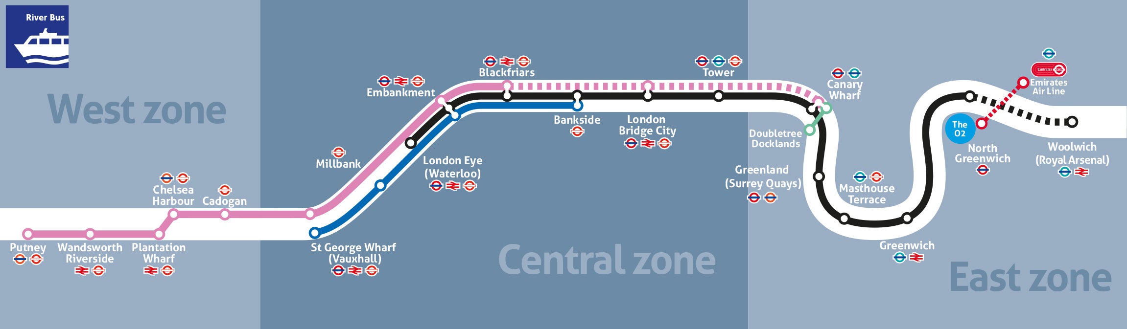 Thames River Taxi Map | river bus getting here the o2 Thames River Taxi Map | river bus getting here the o2