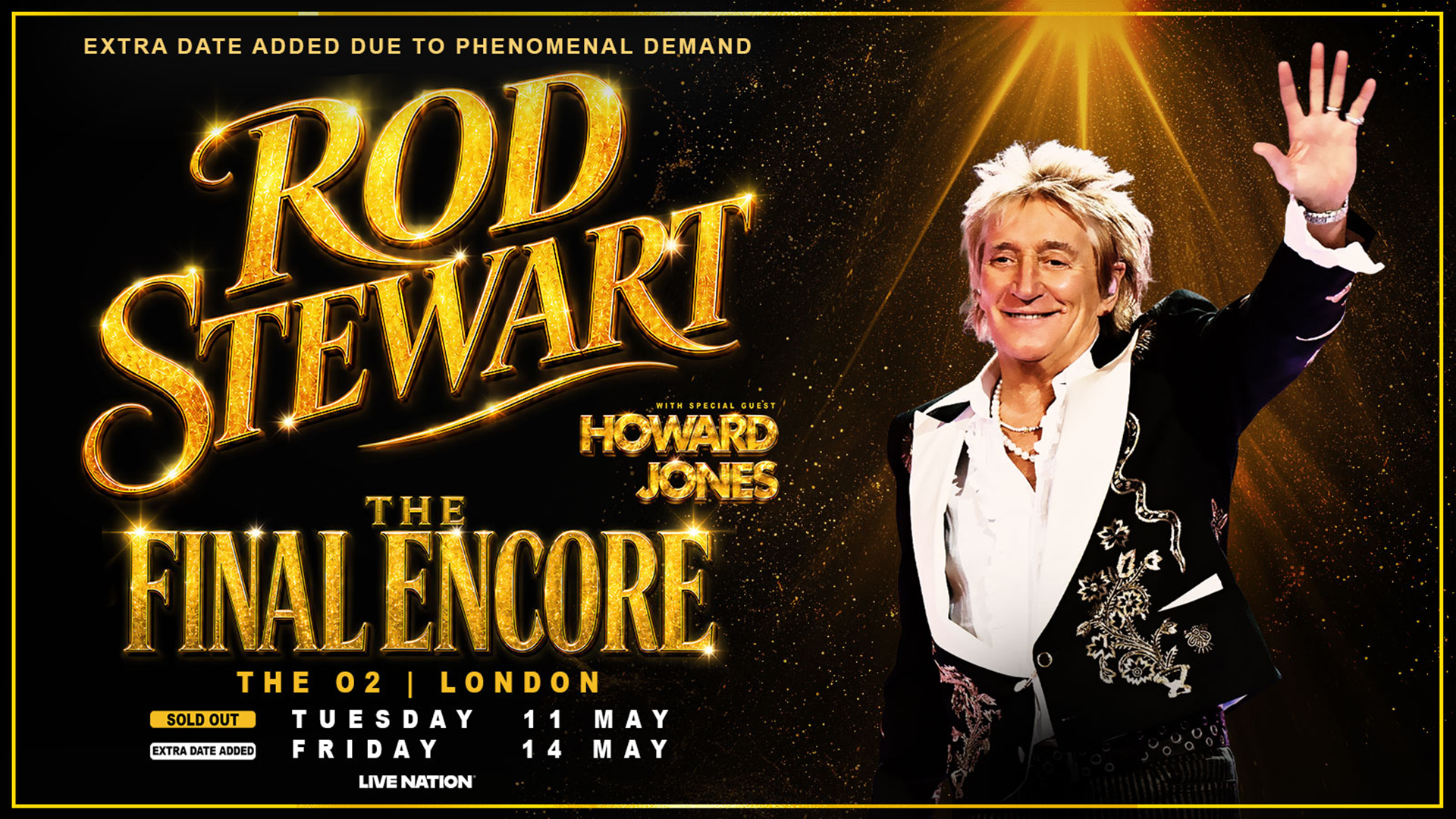 Tye O2 Rod Stewart | The O2