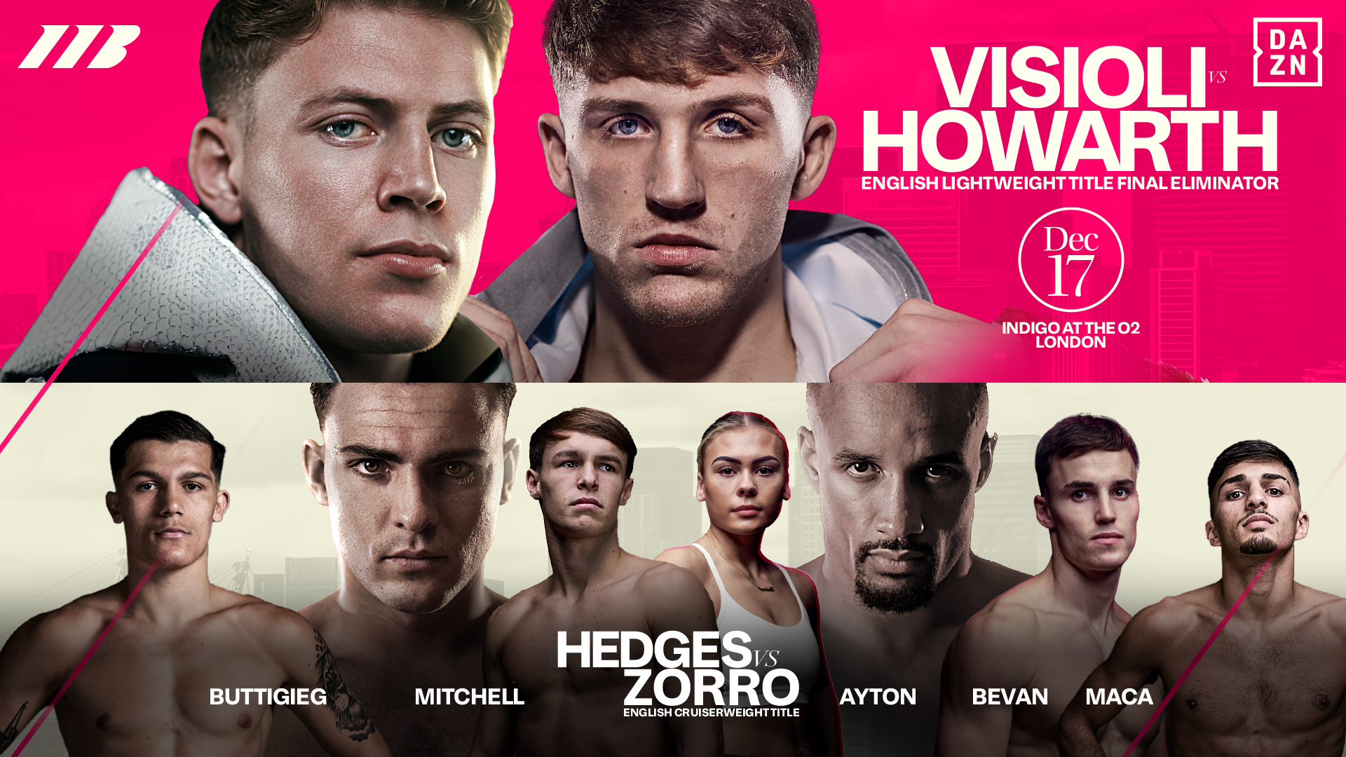 Matchroom indigo at The O2 December 2025