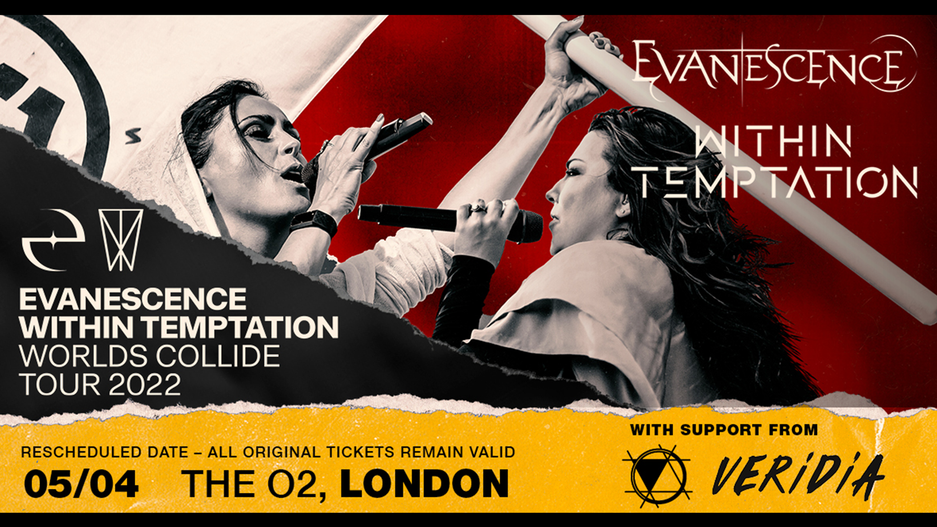 within temptation & evanescence tour 2022