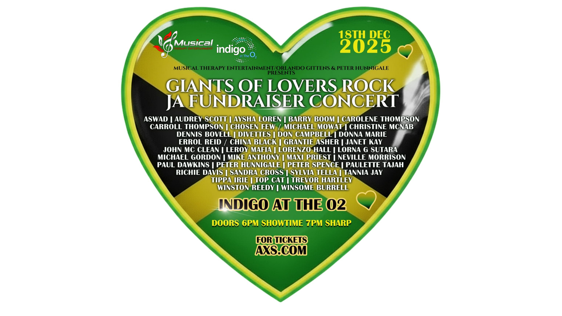 Giants Lovers of Rock - indigo at The O2 - 18 December 2025