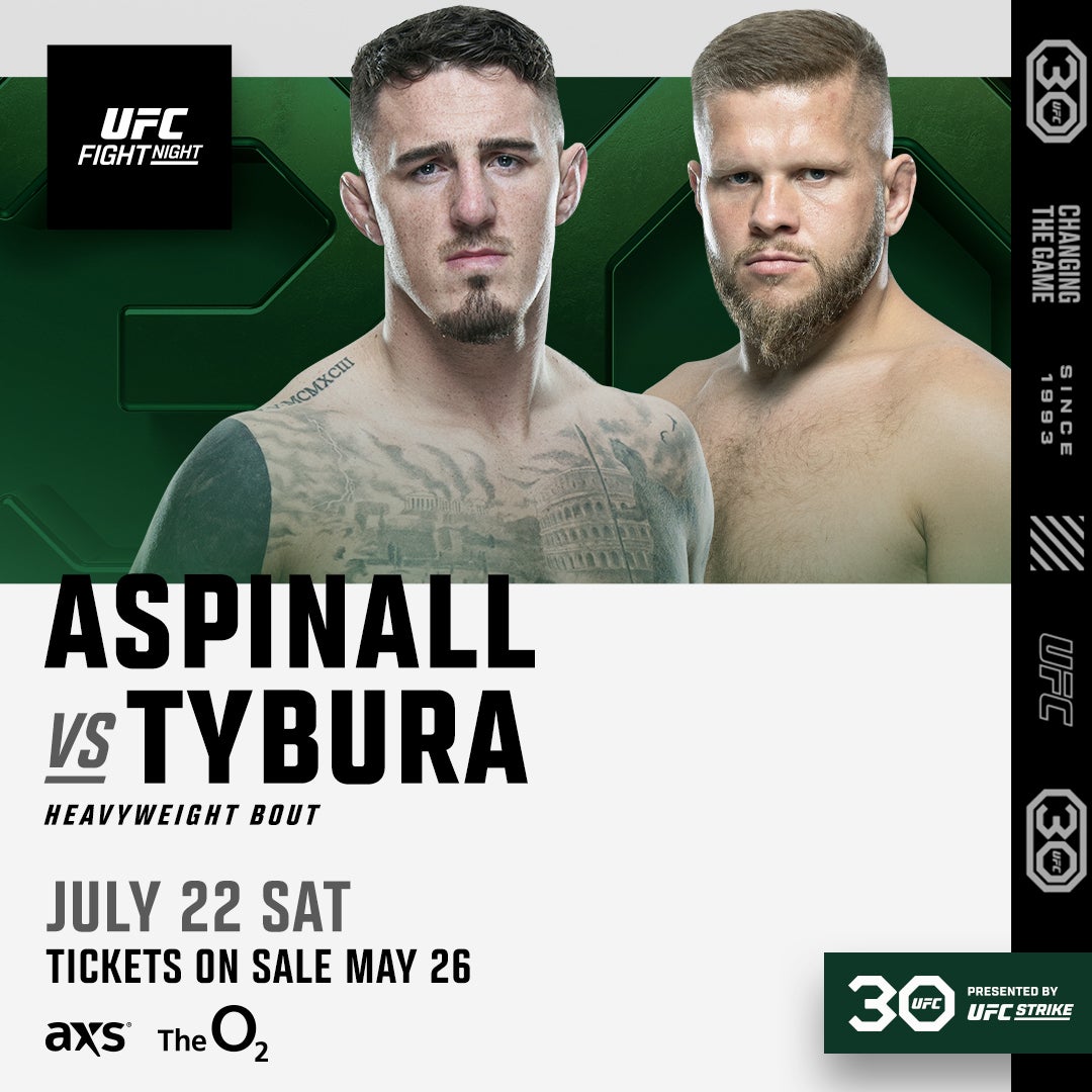 UFC Fight Night Aspinall vs Tybura The O2