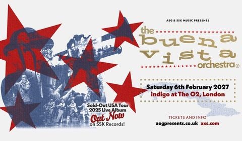 Buena Vista Orchestra - indigo at The O2, 6th February 2027 
