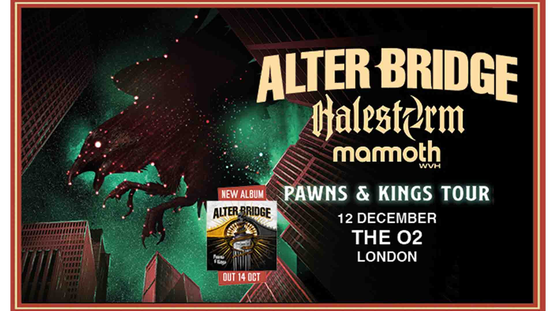 Alter Bridge Announce Pawns & Kings European Tour For Winter 2022