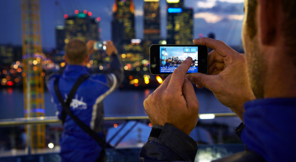 Up at The o2 App skyline London 