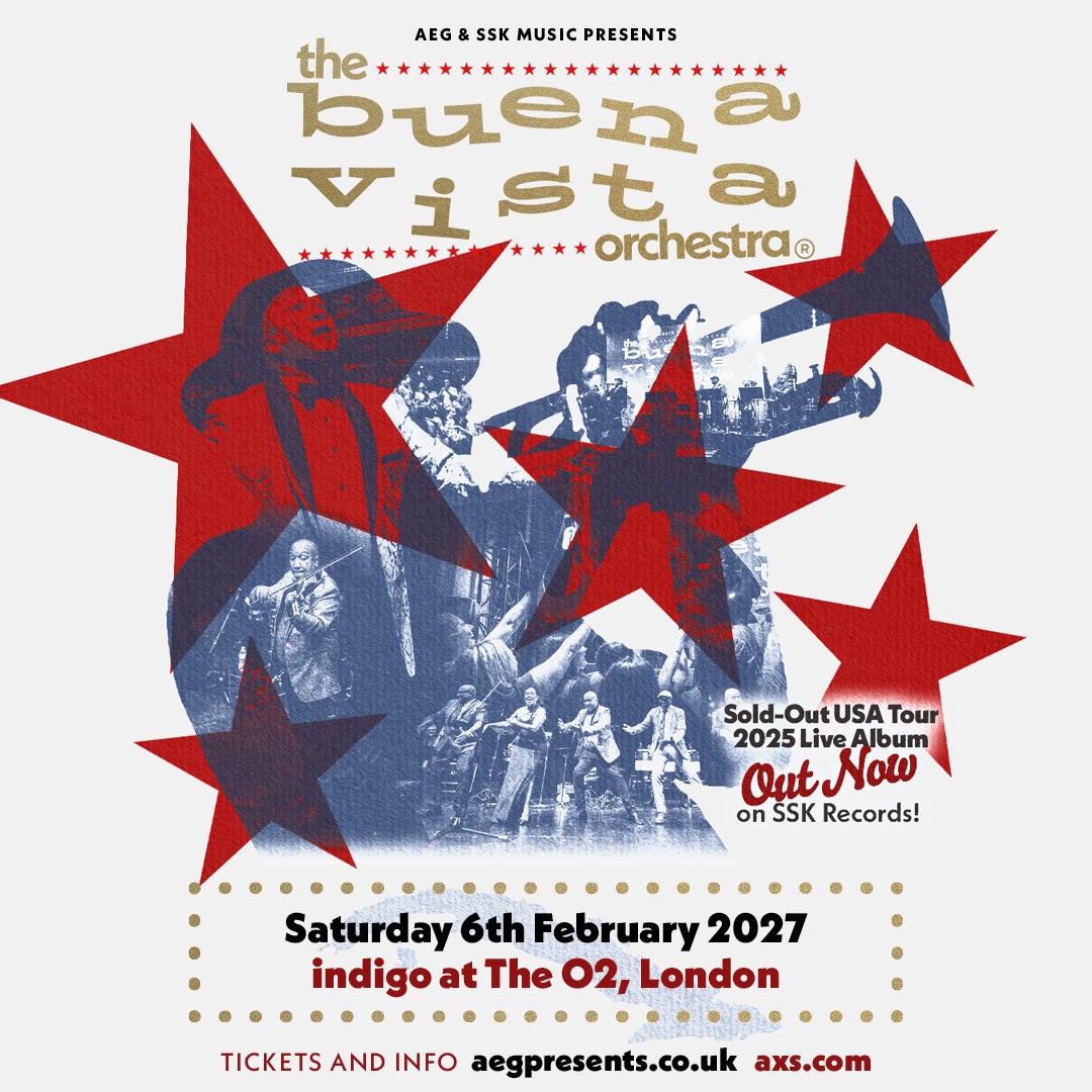 Buena Vista Orchestra - indigo at The O2, 6th February 2027 