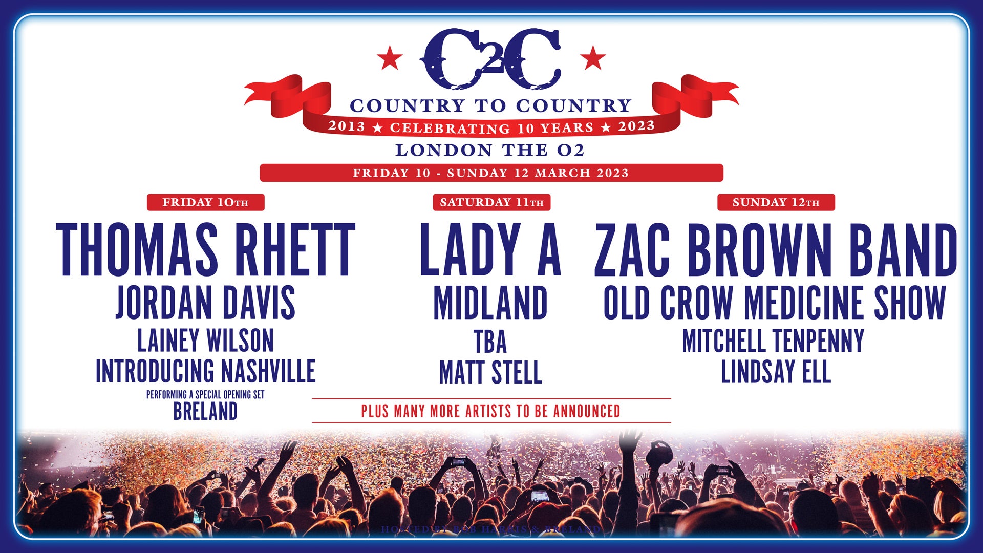C2C Country to Country 2023 The O2