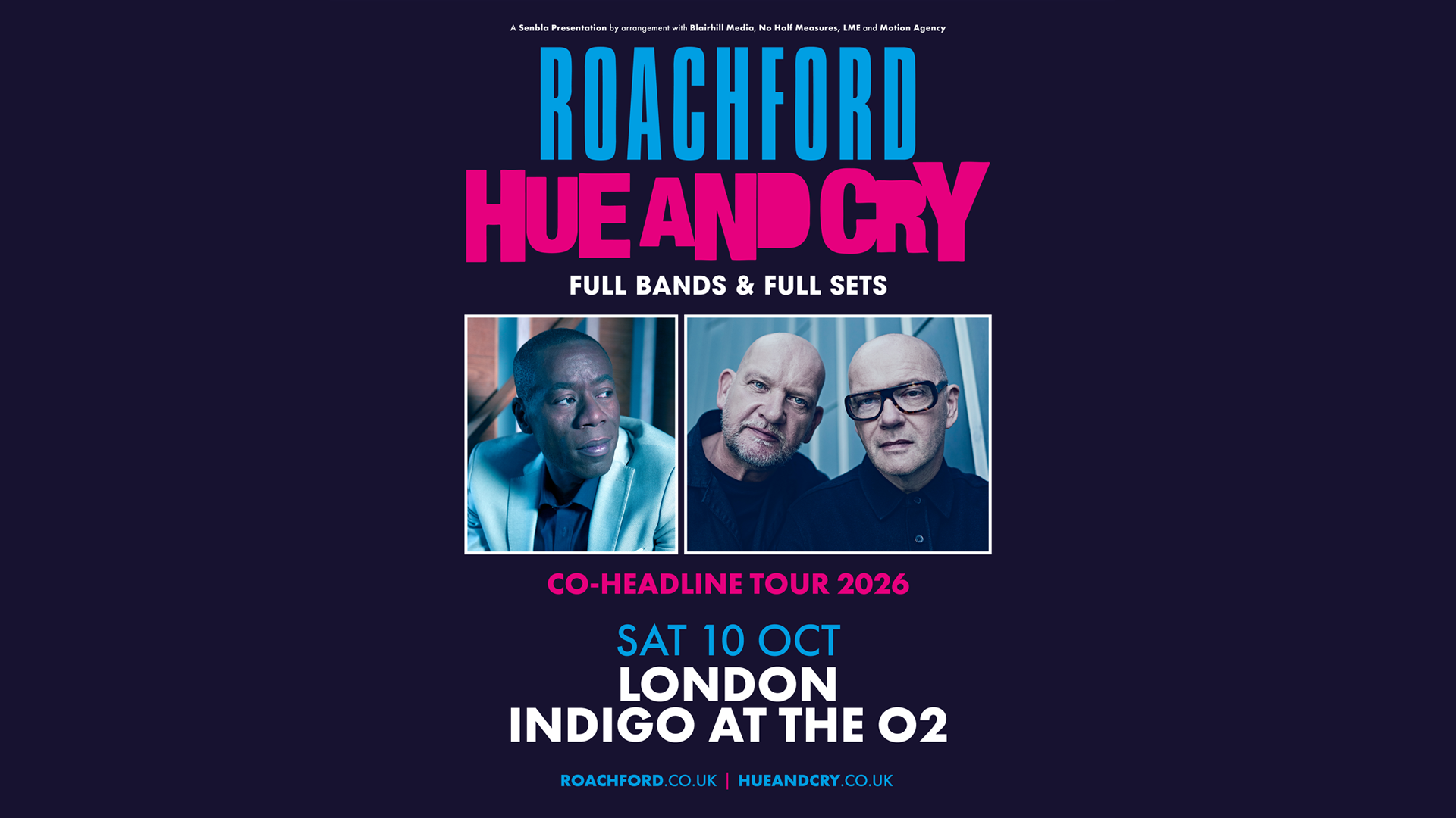 Roachford + Hue and Cry