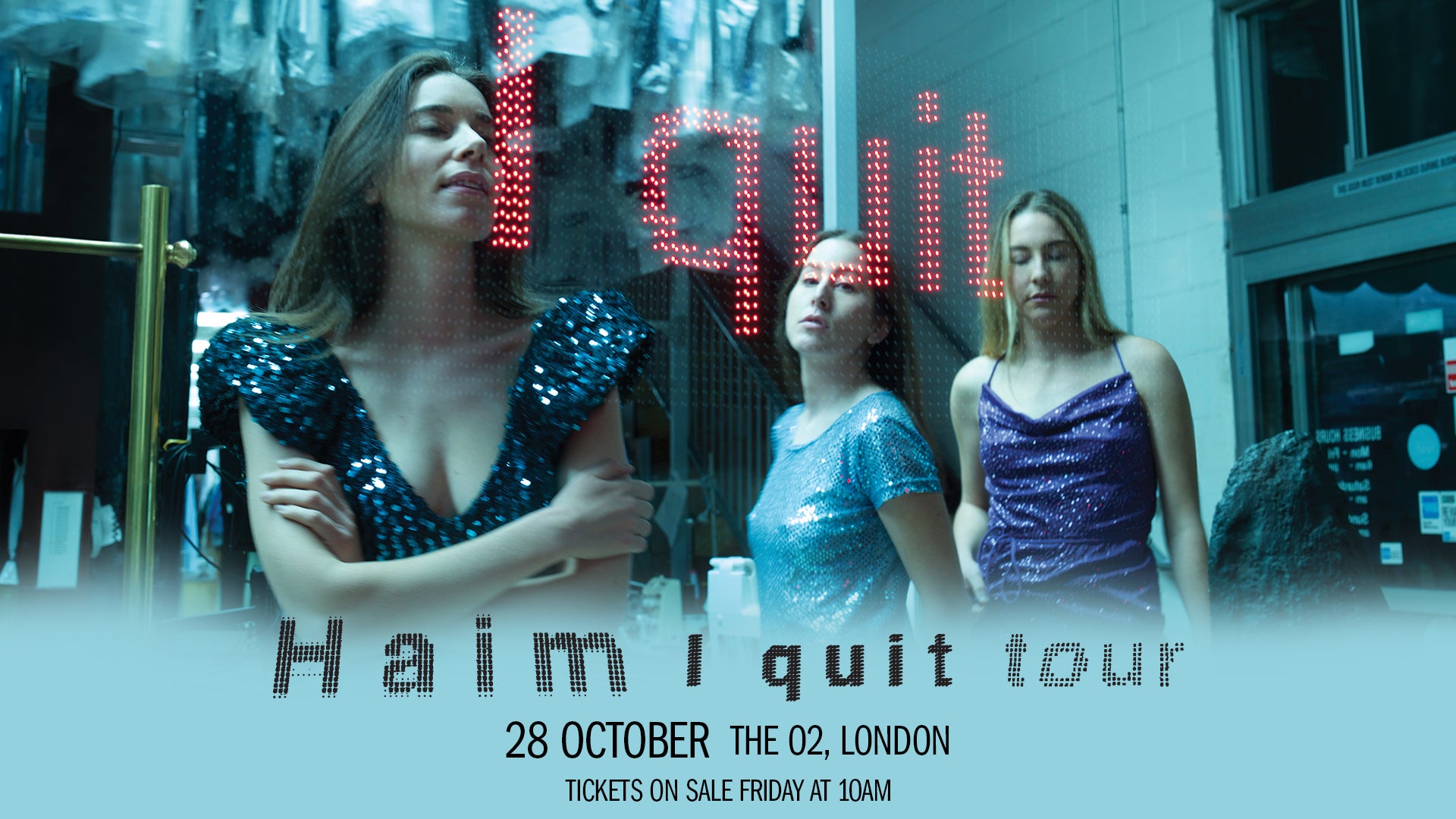 Promotional poster for Haim’s 