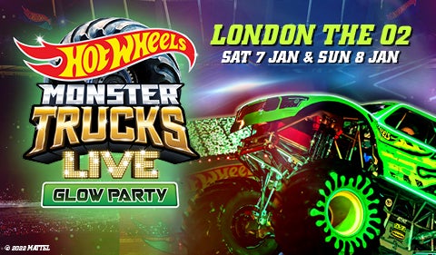 HOT WHEELS GLOW PARTY MONSTER TRUCKS LIVE*¨