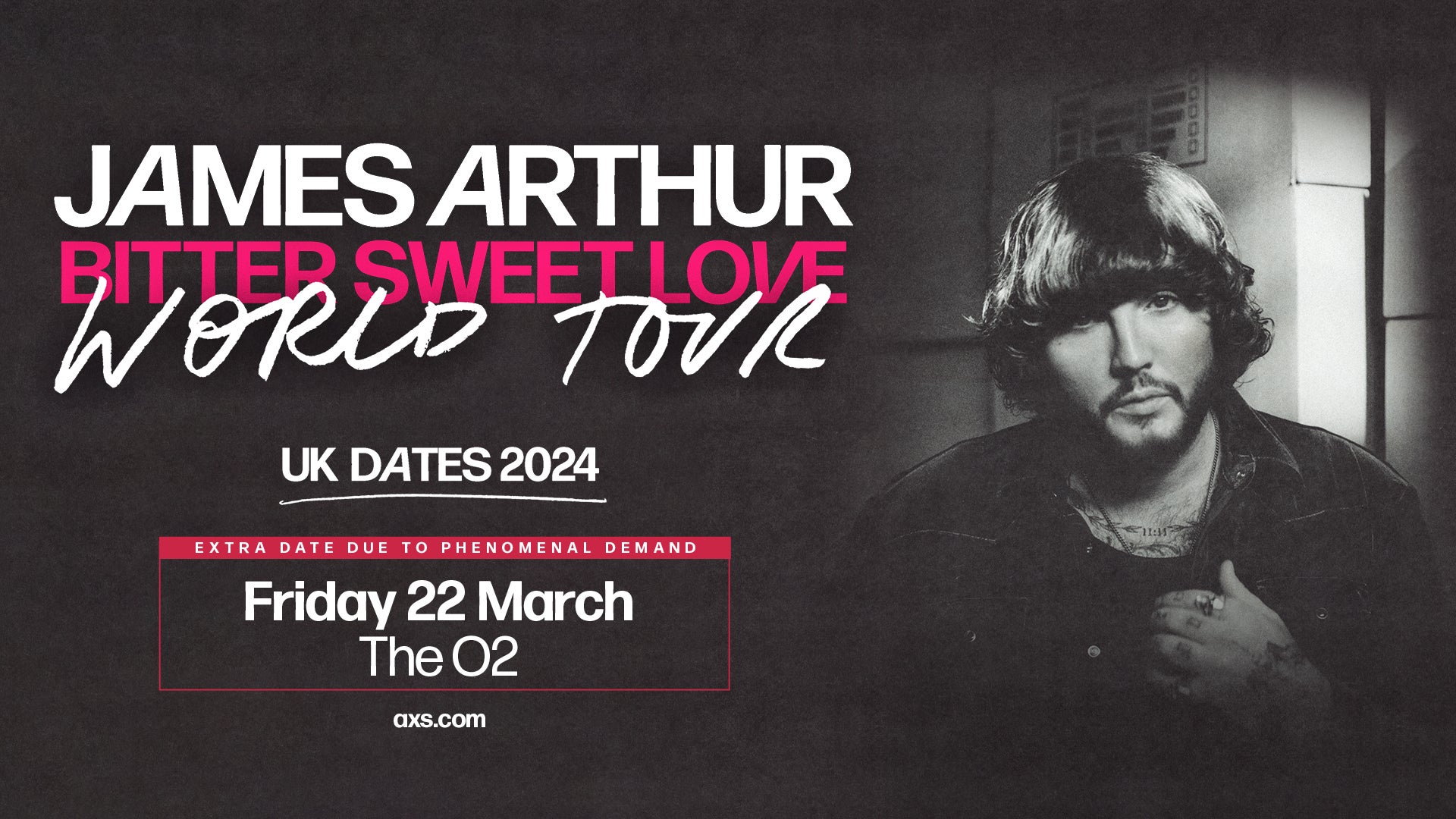 gigs and tours james arthur