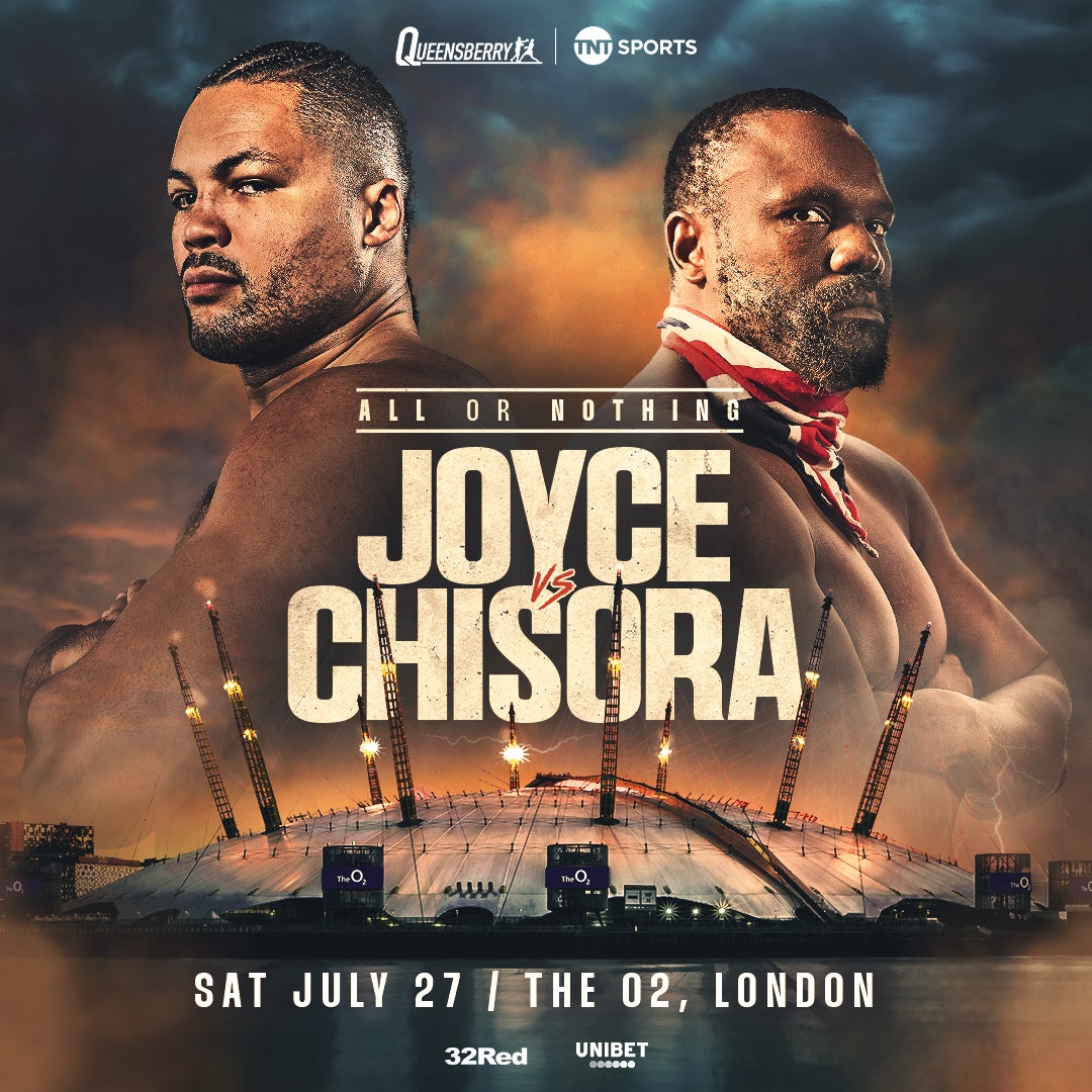 Artwork for Joe Joyce vs Derek Chisora at The O2