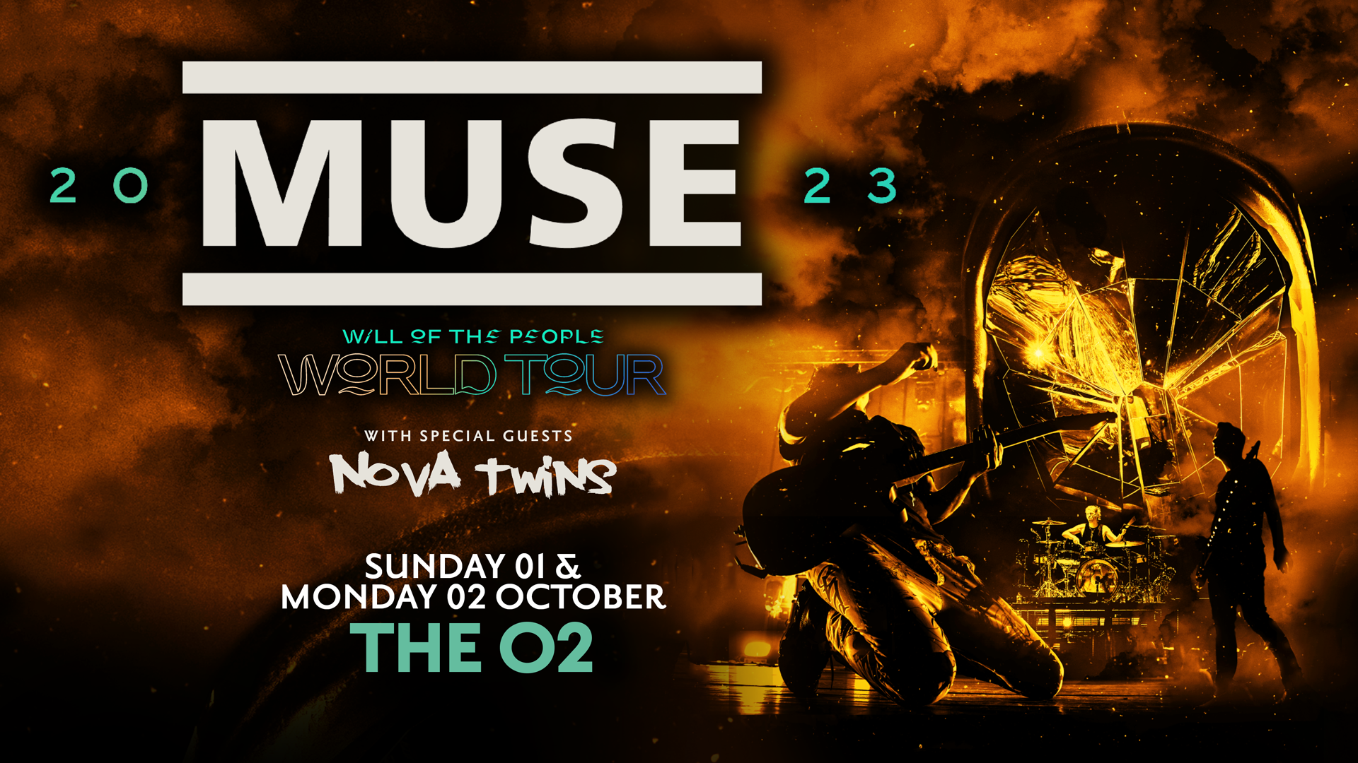 muse uk tour poster