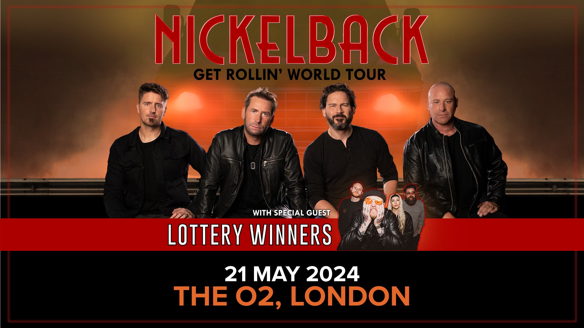 Event poster for Nickelback's 
