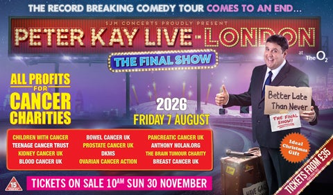 More Info for PETER KAY LIVE