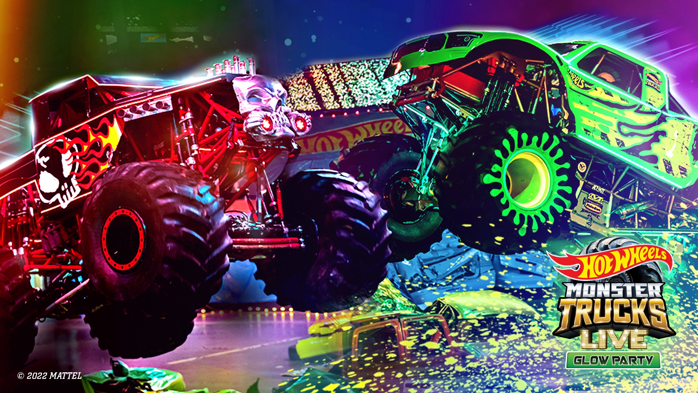 Hot Wheels Monster Trucks LIVE! Glow Party