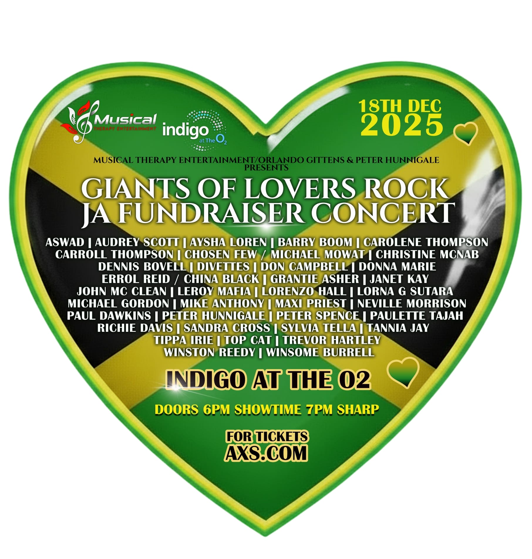 Giants Lovers of Rock - indigo at The O2 - 18 December 2025