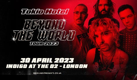 Tokio Hotel are playing Europe this spring, including London's Indigo at  The O2