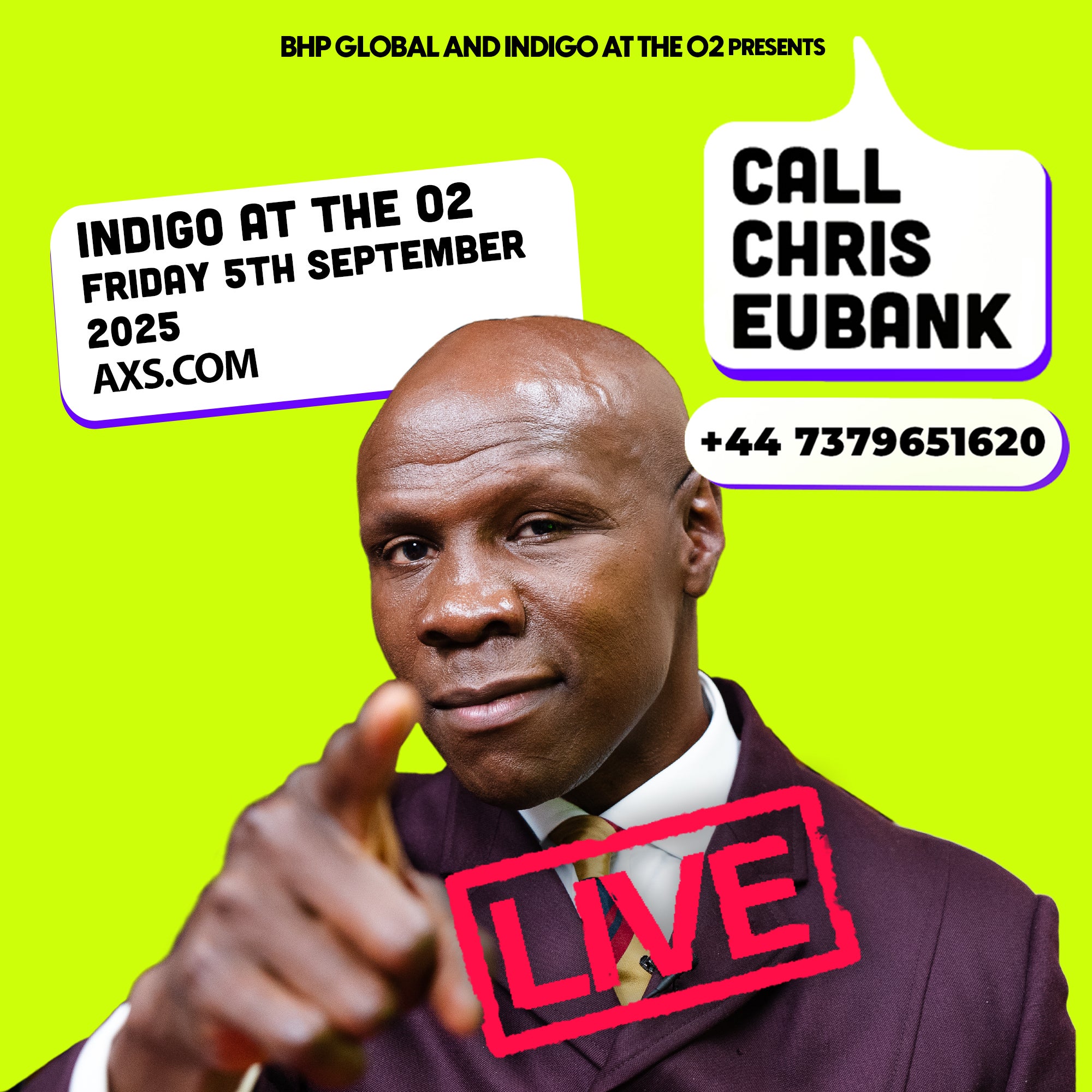 Call Chris Eubank ‘LIVE’