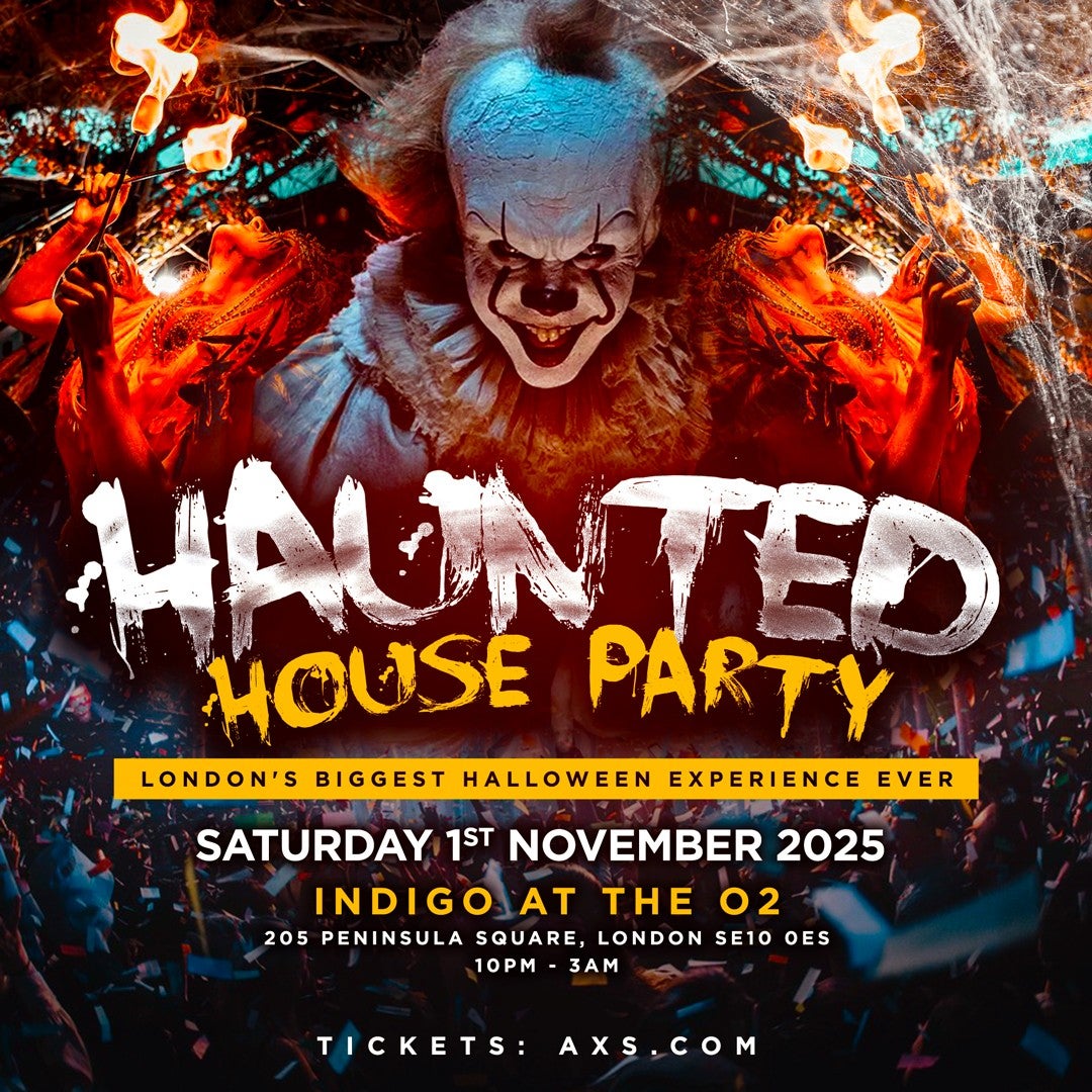 Haunted House Party - 1 November 2025 at indigo at The O2