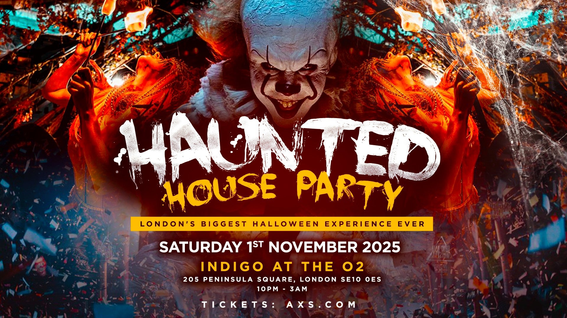 Haunted House Party - 1 November 2025 at indigo at The O2