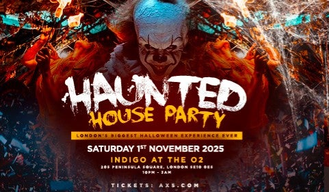 Haunted House Party - 1 November 2025 at indigo at The O2